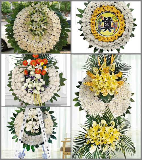 安徽宿州市灵璧县下楼镇付寨村花圈速递
